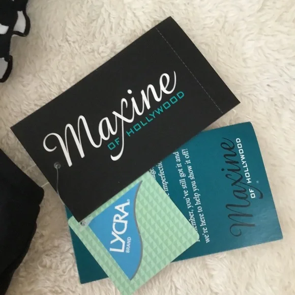 Maxine of Hollywood Instant minimizer Black one piece Swimsuit with Ruffles - Picture 4 of 12